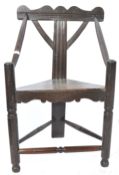 EARLY 19TH CENTURY OAK SCOTTISH TURNERS CHAIR