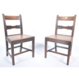 PAIR OF 19TH CENTURY REGENCY NORTH COUNTRY HALL CHAIRS