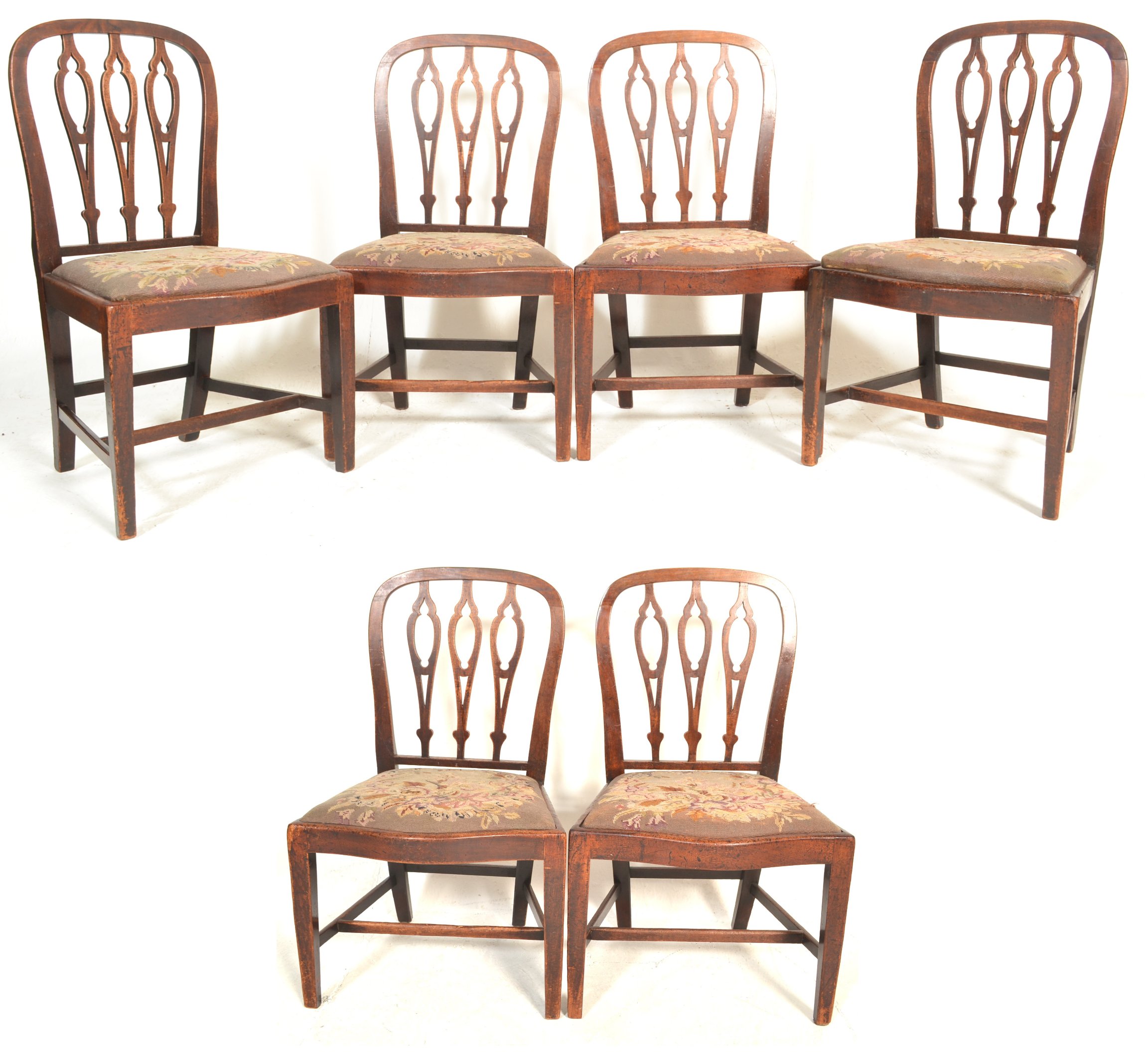 SET OF 6 19TH CENTURY GEORGE III MAHOGANY DINING CHAIRS - Image 9 of 32