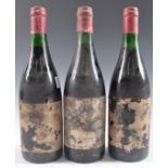 THREE BOTTLES OF 1969 CHAMBOLLE MUSIGNY MAISON M DOUDET