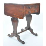 19TH CENTURY REGENCY ROSEWOOD IRISH LADIES WORK TABLE