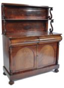 A 19TH CENTURY HIGH VICTORIAN MAHOGANY CHIFFONIER SIDEBOARD