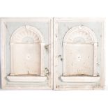 PAIR OF ANTIQUE STYLE CLASSICAL WALL NICHES