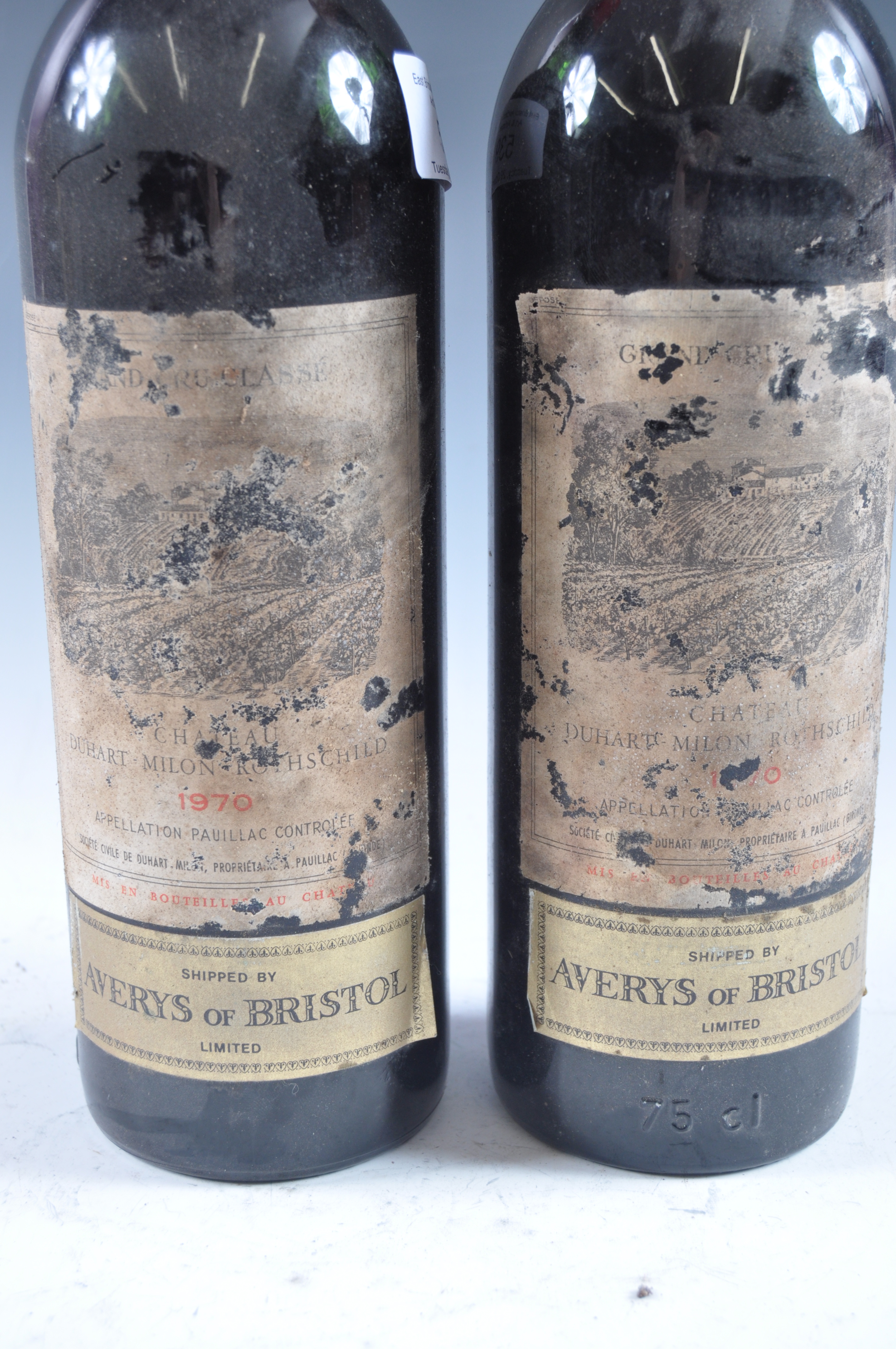 TWO BOTTLES OF 1970 CHATEAU DUHART MILON ROTHSCHILD - Image 2 of 3