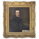 19TH CENTURY SIGNED OIL ON CANVAS PAINTING OF ISAAC LOWE