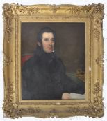 19TH CENTURY SIGNED OIL ON CANVAS PAINTING OF ISAAC LOWE