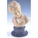 AFTER JEAN ANTOINE HOUDON MAX BUST OF YOUNG ALEXANDRE BRONGNIART