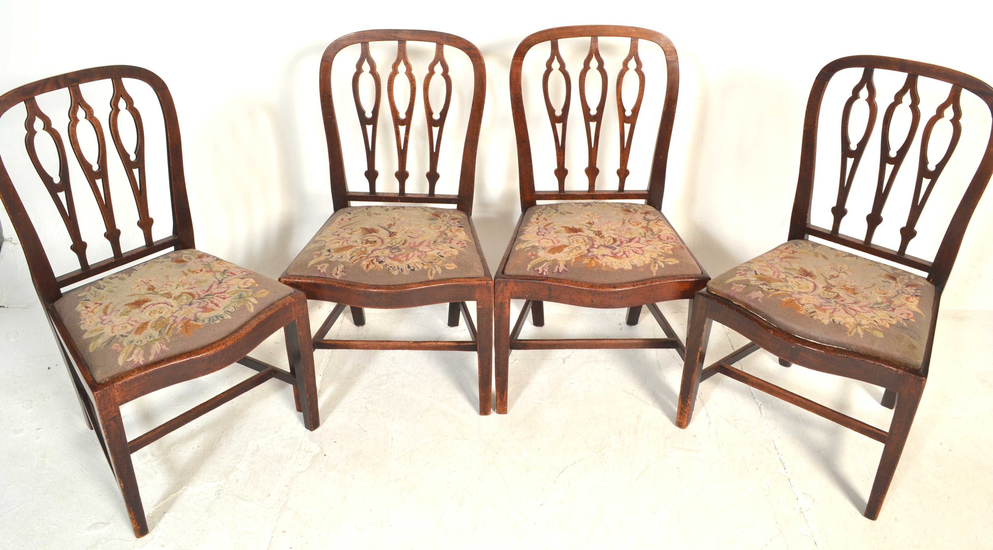 SET OF 6 19TH CENTURY GEORGE III MAHOGANY DINING CHAIRS - Image 8 of 32