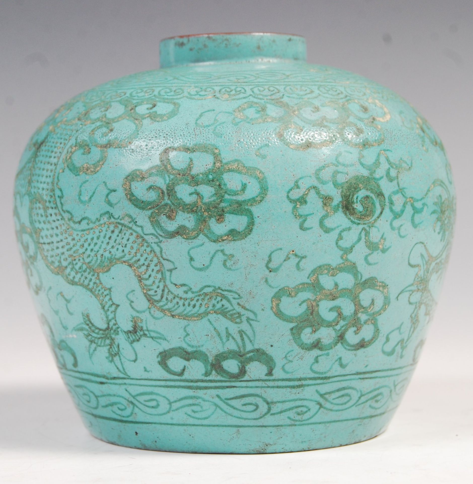 RARE 19TH CENTURY CHINESE YIXING DRAGON GINGER JAR - Bild 2 aus 5