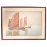 C.P.B.S. LILLINGSTON (fl.1871-1899) CORNISH WATERCOLOUR PAINTING OF BOATS