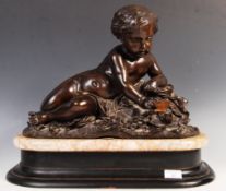 EARLY 19TH CENTURY HOUSE OF ORLEANS JULY MONARCHY BRONZE CHERUB