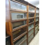 1920'S INDUSTRIAL LEBUS 18 STACK MODULAR LAWYERS BOOKCASE (X3)