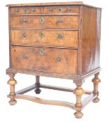 17TH/18TH CENTURY QUEEN ANNE WALNUT CHEST ON STAND.