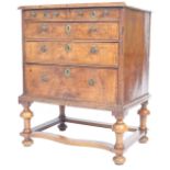 17TH/18TH CENTURY QUEEN ANNE WALNUT CHEST ON STAND.