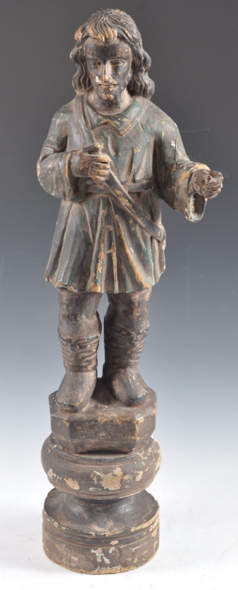 17TH CENTURY CARVED DUTCH LIMEWOOD FIGURE