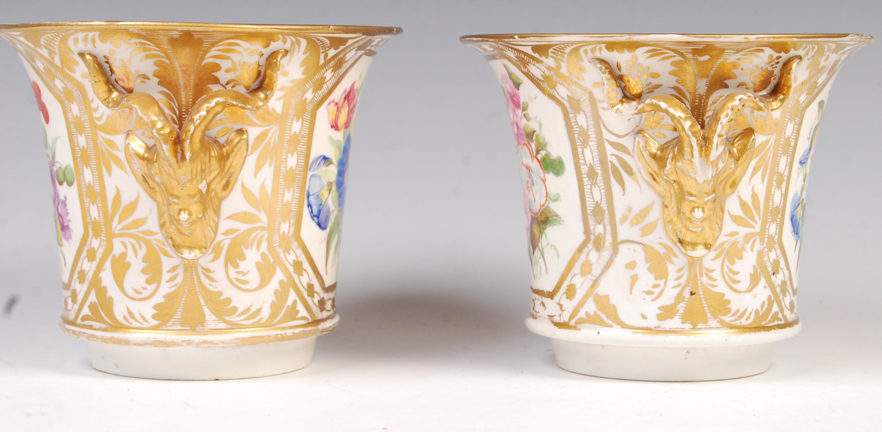 PAIR OF EARLY 19TH CENTURY DERBY FLOWER BOUGHS - Image 2 of 11