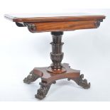 REGENCY 19TH CENTURY WILLIAM IV SCOTTISH CARD GAMES TABLE