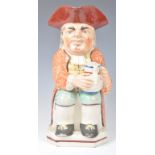 LATE 18TH CENTURY PEARLWARE TOBY / CHARACTER JUG ' GOOD ALE '