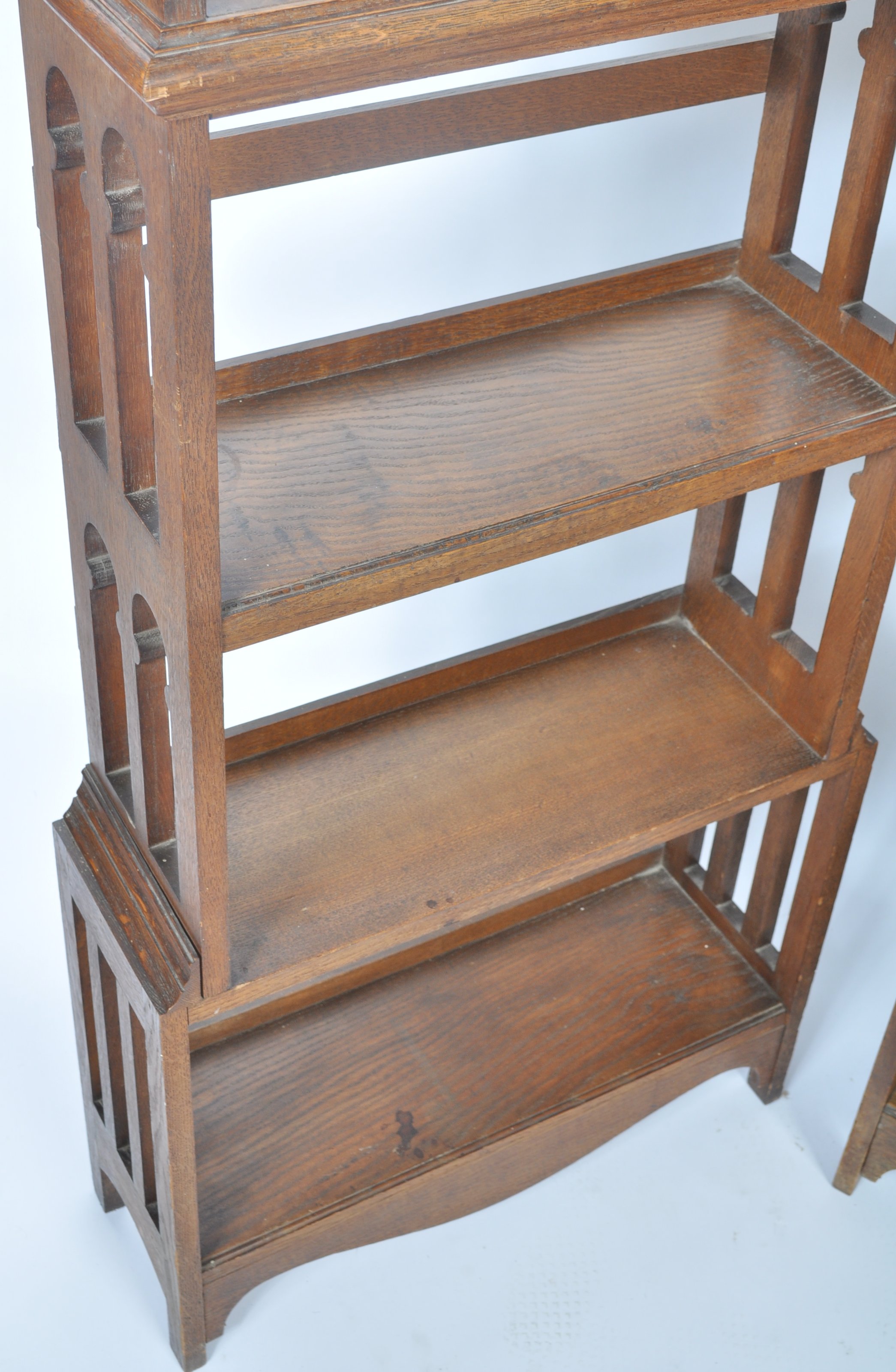 PAIR OF EARLY 20TH CENTURY LIBERTY MANNER BOOKCASES - Image 7 of 8