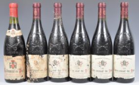 COLLECTION OF 6X BOTTLES OF CHATEAUNEUF DU PAPE WINE