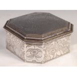 EARLY 20TH CENTURY 1930'S HALLMARKED SILVER TRINKET BOX