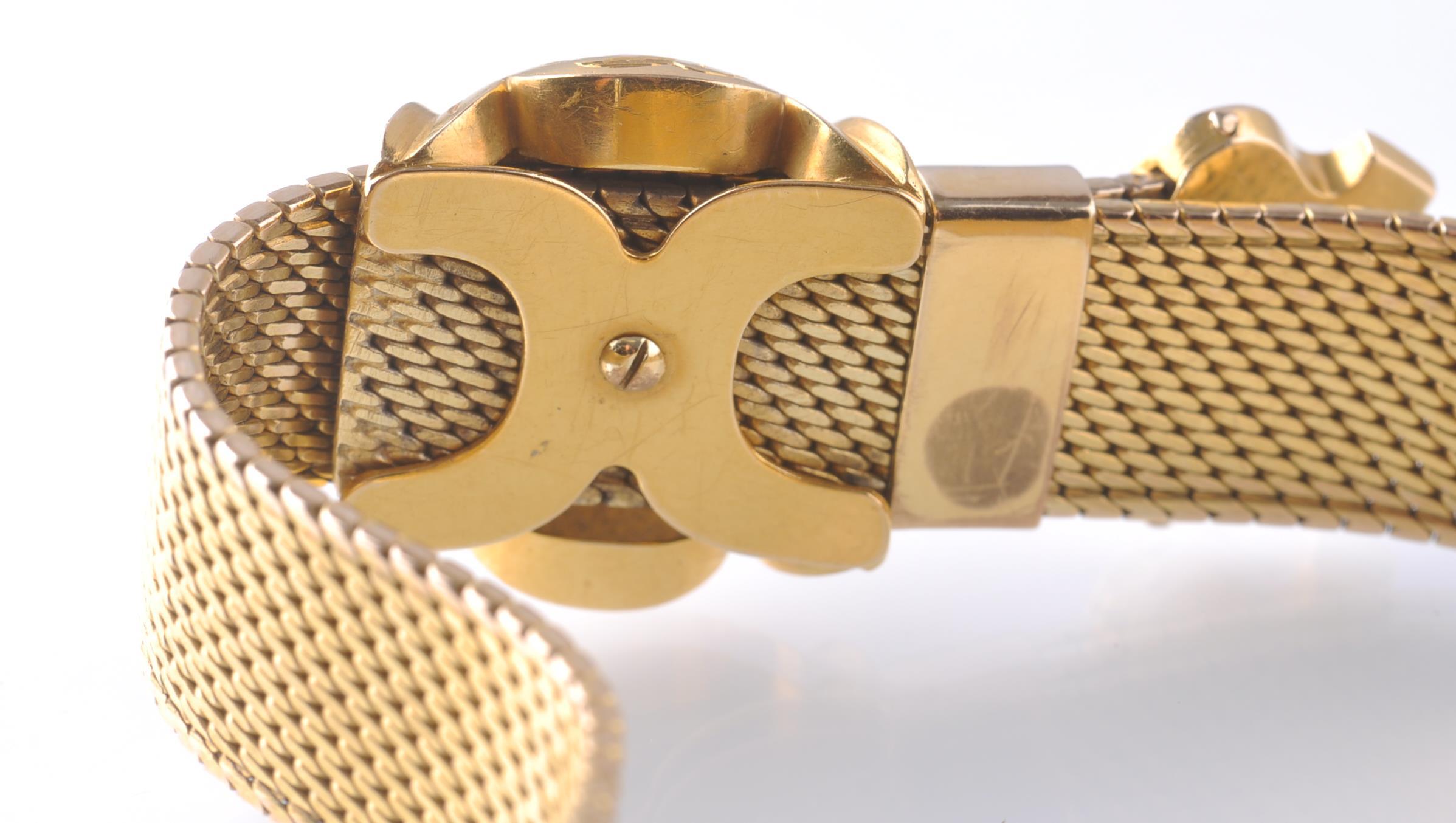 A 19TH CENTURY 18CT GOLD CONTINENTAL MESH BRACELET - Image 4 of 6
