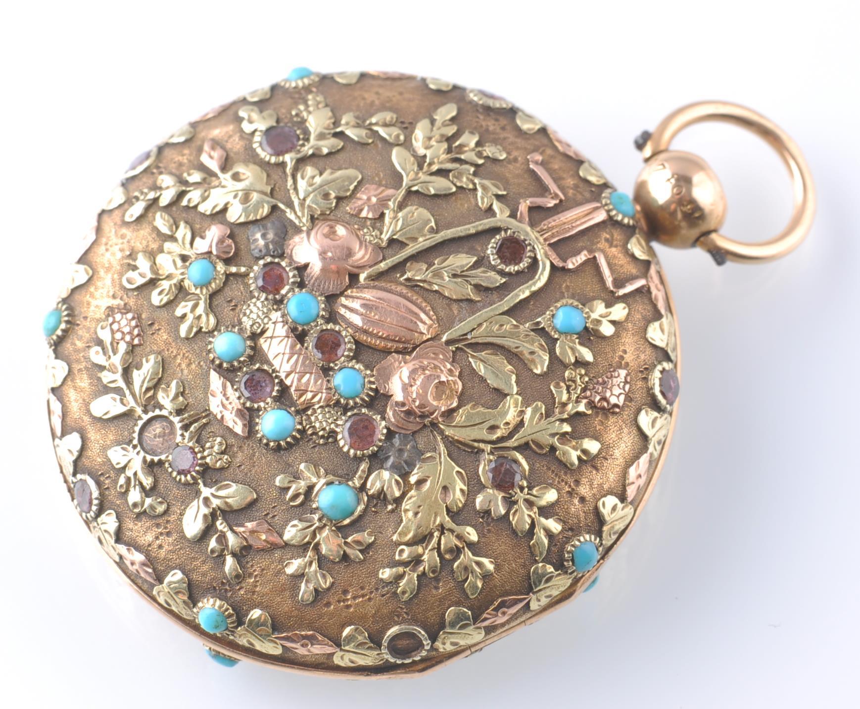 VICTORIAN 19TH CENTURY 18CT GOLD POCKET WATCH CASE OR LOCKET - Image 3 of 5