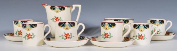 An early 20th Century circa 1920's Minton's Art Deco part coffee service, the service consisting
