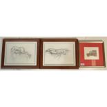 A 20th Century coloured etching on paper entitled 'Toy Car' limited edition 2/100, signed,