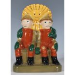 A Wade collectors Bill & Ben & Little Weed ceramic figurine, limited to 500 figures with gold