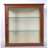 A 19th century Victorian oak and glass shop counter display cabinet. Solid oak with glass full