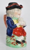A early 19th Century Staffordshire lidded Toby fil