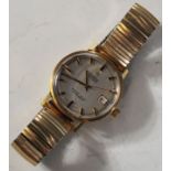 A vintage Zodiac automatic Kingline 36000 Chronometer wrist watch having a silvered dial with