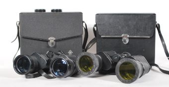 Two pairs of Tasco binoculars. Fully coated model No. 314 20 X 50 light weight 157FT at 1000YDS 52.