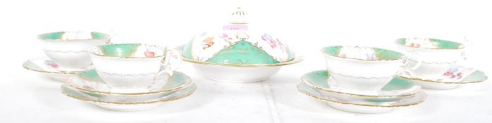 A vintage 20th Century Royal Worcester bone china part tea service consisting of trios and a