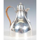 A good quality vintage 20th Century silver plate coffee / water pot of simple bell shape form having