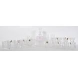 A large collection of Edinburgh crystal thistle pattern cut crystal glassware to include a