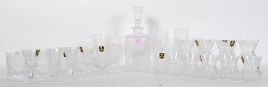 A large collection of Edinburgh crystal thistle pattern cut crystal glassware to include a