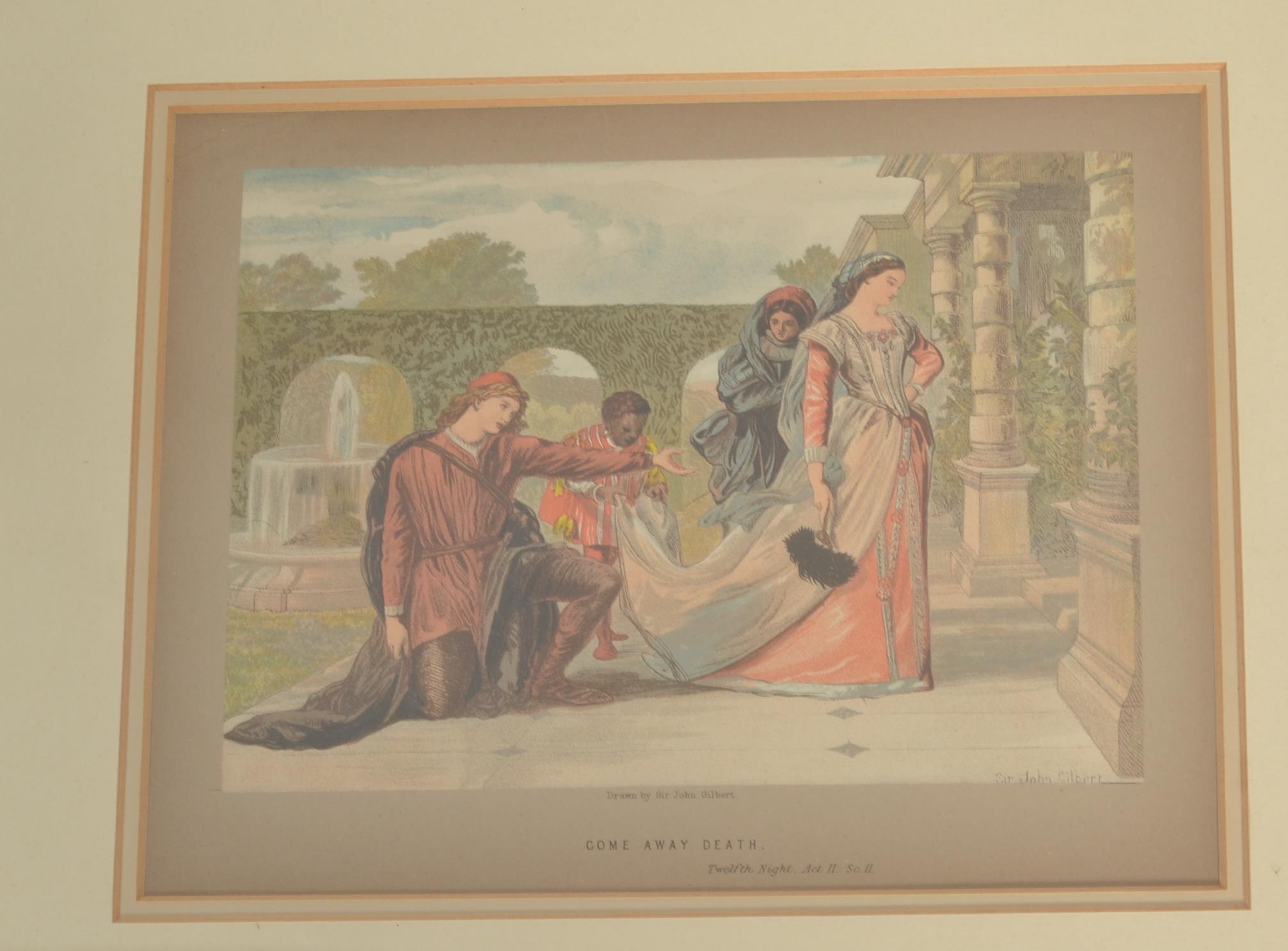 A collection of Shakespeare book plate pictures, the plates from The Library Of Shakespeare - Image 4 of 9