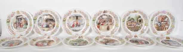 A selection of Wedgwood Foxwood Tales series collectors plates based on the children's books by
