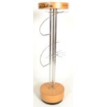 A 20th Century free standing revolving shop display advertising point of sale scarf stand for Ann