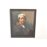After Rembrandt - A 20th Century contemporary oil on canvas painting after Rembrandt's self