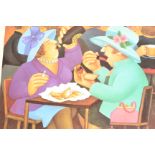 A Beryl Cook signed print entitled ' Ladies Who Lunch '. Limited to 650 copies. The print being