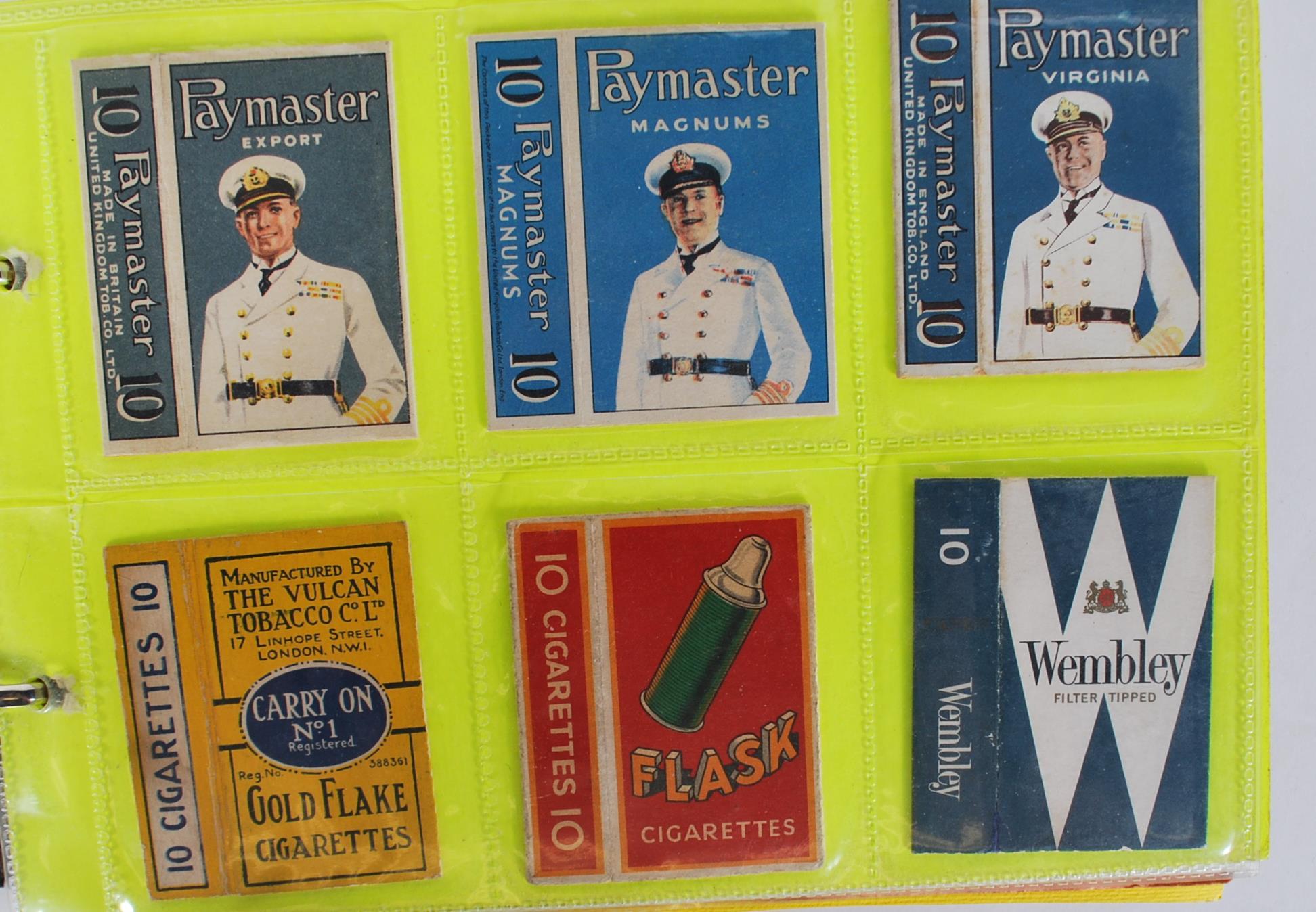 A collection of vintage 20th Century Cigarette packets within plastic sleeves containing many - Image 11 of 13