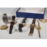 A selection of vintage 20th Century wrist watches to include a Roamer popular watch, a Kienzle