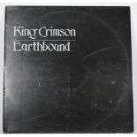 Vinyl long play LP record album by King Crimson – Earthbound – Original Island Records 1st U.K.