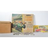 A VINTAGE AIRFIX MOTOR RACING SLOT CAR SET MODEL M.R.11 AND SPARES.