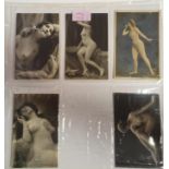Vintage erotic/risqué French female nude photo pos