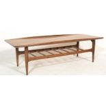 A stunning vintage  retro teak wood Danish inspired coffee table by Bassett Furniture Industries
