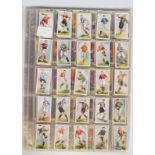 A selection of sporting related vintage cigarette cards to include five full sets and some partial